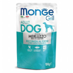 Monge Grill Adult Dog Codfish konservuotas pa&scaron;aras &scaron;unims, menkė; 100g