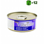 Vibrisse Sgombro al Naturale konservuotas pa&scaron;aras katėms, skumbrė; 12x70g