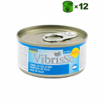 Vibrisse Tonno al Naturale Jelly konservuotas pa&scaron;aras katėms, tunas drebučiuose; 12x70g