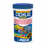 Prodac Cichlid Sticks maistas žuvims, dideliems ciklidams; 90g/250ml, 450g/1200ml