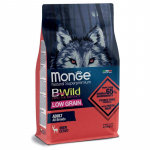 Monge BWILD Adult All Breeds Deer sausas pa&scaron;aras &scaron;unims, elniena; 2.5kg, 12kg