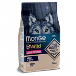 Monge BWild Adult All Breeds Goose sausas pa&scaron;aras &scaron;unims, žasiena; 2.5kg, 12kg