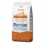 Monge Adult All Breeds Duck&Rice sausas pa&scaron;aras &scaron;unims, antiena, ryžiai; 2.5kg, 12kg