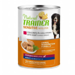 Trainer Sensitive no gluten Adult Dog Rabbit konservuotas pa&scaron;aras suaugusiems &scaron;unims vidutinių ir didelių veislių, triu&scaron;iena; 400g