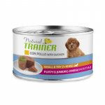 Trainer Natural Dog Puppy Junior konservuotas pa&scaron;aras jauniems &scaron;uniukams, vi&scaron;tiena, kiauliena; 150g