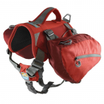 Kurgo Baxter Backpack raudonas krep&scaron;ys &scaron;uniui, (&scaron;unims 14-38 kg)