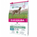 Eukanuba Daily Care Sensitive Joints All Breeds sausas pa&scaron;aras turintiems jautrius sąnarius &scaron;unims visų veislų, vi&scaron;tiena; 2.3kg, 12kg