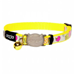 Rogz Reflecto Safety antkaklis katėms, geltonos spalvos; 20-31cm