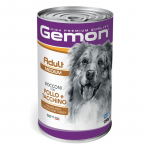 Gemon Wet Dog Chunks Adult Medium chicken & turkey konservuotas pa&scaron;aras &scaron;unims, vi&scaron;tiena, kalakutiena; 1250g
