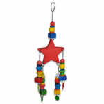 Vadigran Toy Bird Red Star Multi Color žaislas pauk&scaron;čiams; 40cm