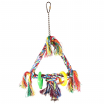 Vadigran Bird Toy Triangular žaislas su varpelių pauk&scaron;čiams; 15x41cm