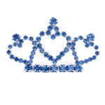 Zoo Tiara Crystal Blue segtukas plaukams &scaron;unims ir katėms; 4.5x2.5cm