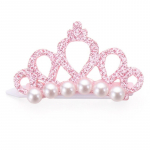 Zoo Tiara Pearl Pink segtukas plaukams &scaron;unims ir katėms; 4.5x3cm