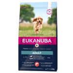 Eukanuba Adult S/M Breeds Salmon sausas pa&scaron;aras suaugusiems &scaron;unims mažo ir vidutinio dydžio veislų, miežiai, la&scaron;i&scaron;a; 2.5kg, 12kg