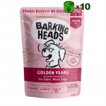 Barking Heads Wet Golden Years konservuotas pa&scaron;aras seniems &scaron;unims, vi&scaron;tiena ir la&scaron;i&scaron;a; 10x300g