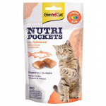 GimCat Nutri Pockets Salmon&Omega skanėstai katėms, la&scaron;i&scaron;a; 60g