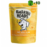 Barking Heads Fat Dog Slim konservuotas pa&scaron;aras lieknėjantiems &scaron;unims, vi&scaron;tiena; 10x300g