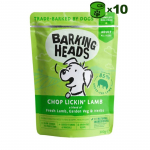 Barking Heads Chop Lickin' Lamb konservuotas pa&scaron;aras suaugusiems &scaron;unims, ėriena; 10x300g