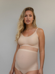 Besiūlės auk&scaron;to juosmens boxer kelnaitės nė&scaron;čiosioms MATERNITY BOXER BEIGE