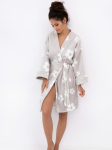 Trumpas soft audinio chalatas MELODY GREY
