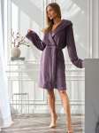 Boucle &scaron;iltas trumpas chalatas SLIM AMETHYST