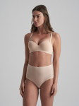 Klasikinės kelnaitės auk&scaron;tu juosmeniu UNI STRETCH HIGH BRIEF BEIGE