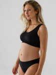 Itin tampri ir prisitaikanti liemenėlė nė&scaron;čiosioms UNI STRETCH BRA TOP BLACK