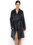 Trumpas eleganti&scaron;kas soft chalatas NOIRE