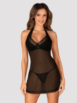 Seksualūs nėriniuoti naktinukai MEDILLA CHEMISE, juoda