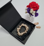 &Scaron;ilkinė plaukų gumytė "Sand" 1 cm