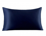 Natūralaus Mulberry &scaron;ilko pagalvės užvalkalas tamsiai mėlynas 22 mm 40x60