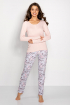 Piżama Margarita Pink-Grey S