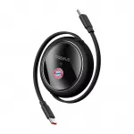I&scaron;traukiamas USB-C kabelis Baseus Free2Pull Bayern, 100 W, 1 m, juodas