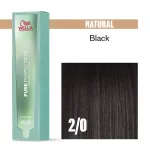 Wella Pure Perfection ilgalaikiai plaukų dažai be amoniako 2/0, 60 ml