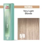 Wella Pure Perfection ilgalaikiai plaukų dažai be amoniako 9/0, 60 ml