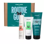 Men Rock ROUTINE GOALS Essential Grooming Routine Kit Plaukų ir odos priežiūros priemonių rinkinys vyrams, 1vnt