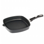 Indukcinė kvadratinė keptuvė AMT Gastroguss su griliaus pavir&scaron;iumi, 28x28x5 cm AMT E285G-E-Z30-PL