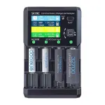 SkyRC MC5000 cilindrinių akumuliatorių įkroviklis ir analizatorius su USB-C