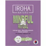 Veido kaukė Iroha Nature Mindful Ritual Calming Face Sheet Mask MTIN46, su a&scaron;vaganda ir hialurono rūg&scaron;timi, 20 ml