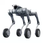 Unitree A2-W Pro pramoninis keturkojis robotas su ratais