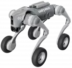 Unitree Go2-W U1 keturkojis robotas su ratais