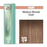 Wella Pure Perfection ilgalaikiai plaukų dažai be amoniako 7/3, 60 ml