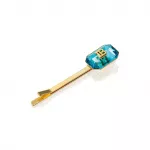 BALMAIN HAIR Locks of Legacy 18K auksu dengtas plaukų smeigtukas su kristalu / Crystal Hair Pin