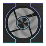 Korpuso ventiliatorius &bdquo;DarkFlash DM8 LINE&ldquo; PWM ARGB, juodas