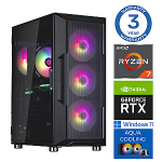 INTOP AQUA Ryzen 7 7700X 32GB DDR5 1TB SSD M.2 NVME RTX5050 8GB WIN11