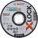 Bosch X-LOCK Rapido Multi Material pjovimo diskai 115 mm, tiesus (115 x 1 x 22,23 mm)