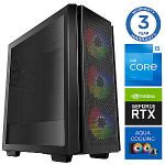INTOP AQUA i5-14400F 16GB DDR5 500SSD M.2 NVME+4TB RTX5060 8GB no-OS
