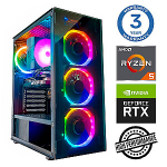 INTOP Ryzen 5 7500F 16GB DDR5 1TB SSD M.2 NVME+4TB RTX5060Ti 8GB no-OS