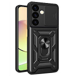 iLike Samsung Galaxy S24 su kamera dangčiu Hybrid Armor Camshield DĖKLAS Juodas