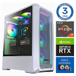 INTOP AQUA Ryzen 7 8700F 32GB DDR5 2TB SSD M.2 NVME+2TB RTX5060Ti 8GB no-OS